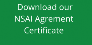 Download our NSAI Agreement Certificate