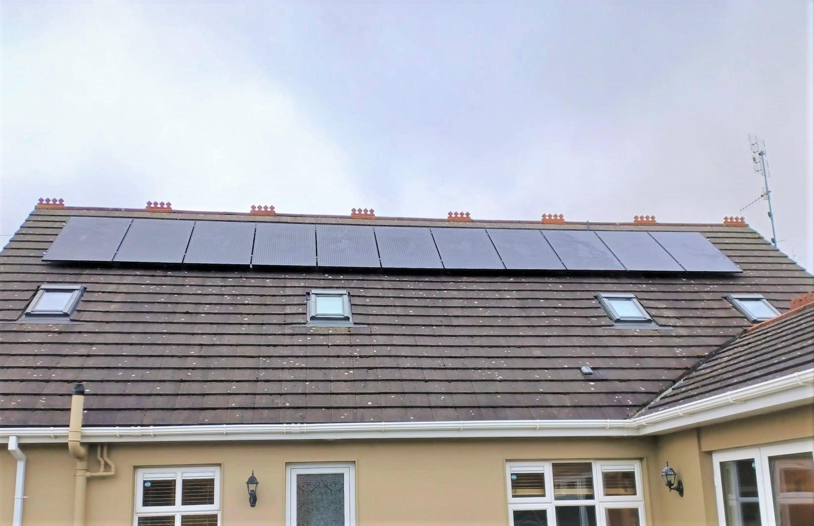 CES 3.5KW Solar PV, flat tile roof Bishopstown